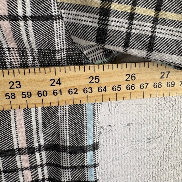 VTG Expressions XL Men's Colorful Pastel Plaid Aztec Print Button Up Shirt - Picture 6 of 10